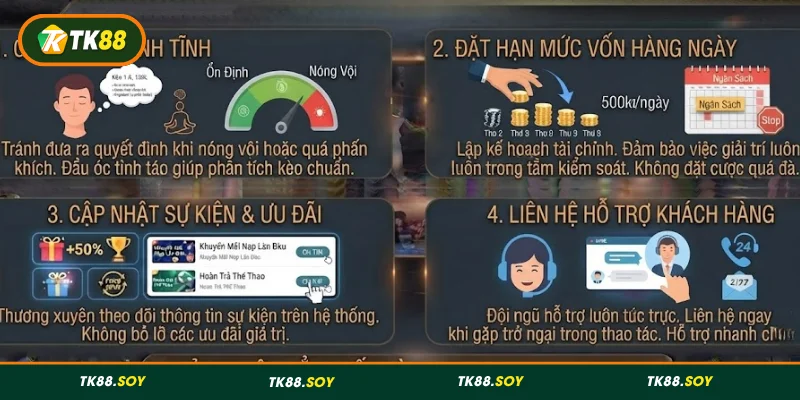 Những điều người chơi cần biết khi đặt cược TK88
